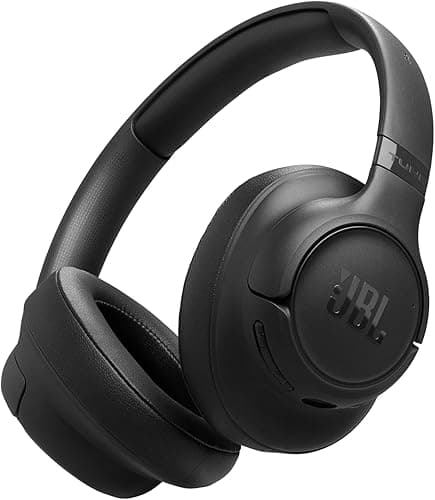 JBL Tune 730 BT Bezprzewodowe Słuchawki Wokółuszne z Bluetooth 6.0, 76h Odtwarzania na Baterii, Składana Konstrukcja, JBL Pure Bass, Google Fast Pair, Microsoft Swift Pair, Czarne