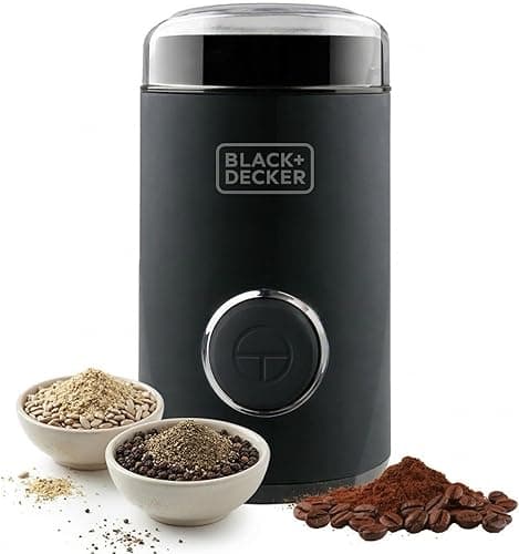 Black+Decker Bxcg150E Młynek do Kawy, Czarny, 50 g