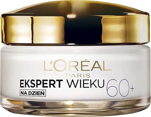 L'Oréal Paris Ekspert Wieku 60+ przeciwzmarszczkowy krem odbudowujący na dzień, odżywczy ekstrakt z opuncji, olejki roślinne, 50 ml