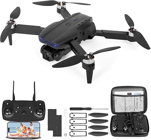 Dron dla Dorosłych z Kamerą 4K UHD, S20 Lite Bezszczotkowy Silnik FPV Składany dron RC dla Dorosłych i Dzieci z 36-minutowym Lotem, Tryb Śledzenia, Inteligentny Powrót