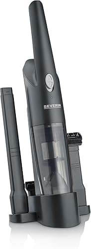 Severin Bezworkowy odkurzacz ręczny, bezprzewodowy odkurzacz z obrotową szczotką, funkcja odkurzacza na wodę i kurz, odkurzacz stołowy z oświetleniem LED, 25 min autonomii, HV 7132