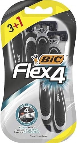 Bic Flex 4 Maszynka do Golenia, 4 sztuki