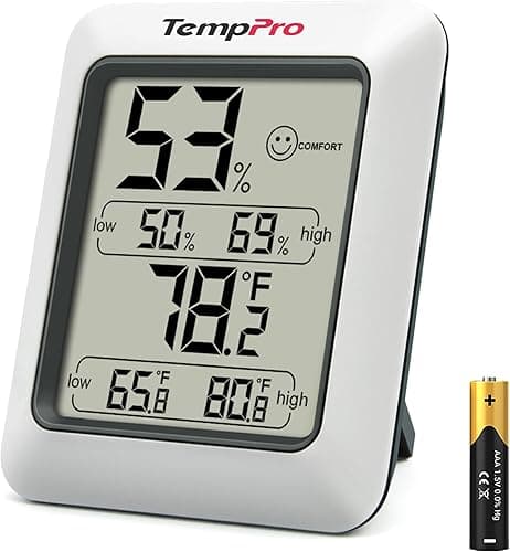 ThermoPro TP50 cyfrowy termohigrometr higrometr termometr pokojowy termometr pokojowy z zapisem i wskaźnikiem klimatu w pomieszczeniu do kontroli klimatu w pomieszczeniu monitor klimatu