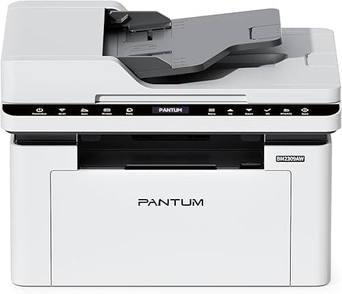 PANTUM BM2309AW wielofunkcyjna drukarka laserowa, czarno-biała, drukowanie, skanowanie, kopiowanie 3 w 1 z ADF, WLAN i USB, A4, 20 ppm, w zestawie startowy wkład z tonerem na 500 stron BM2300AW