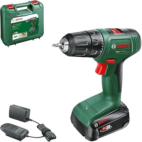 Bosch Home and Garden Wiertarka Akumulatorowa Bosch EasyDrill 18V-40, 1 Akumulator 2 Ah, System 18V, Walizka