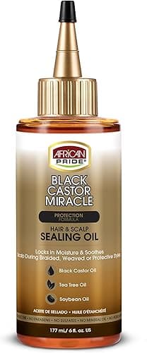 African Pride Black Castor Hair & Scalp Sealing Oil