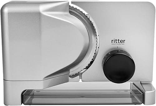 Ritter 515.001 "E 16 Duo Plus Krajalnica Elektryczna, Metal, 65 W, Srebrny
