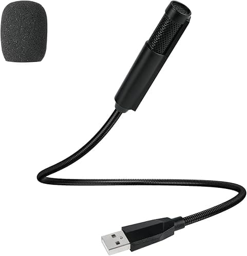 HOTUTMikrofon USB do komputera, konferencyjny, metalowy, pojemnościowy, wielokierunkowy 360° do rozmów online, połączeń z Zoomem, spotkań