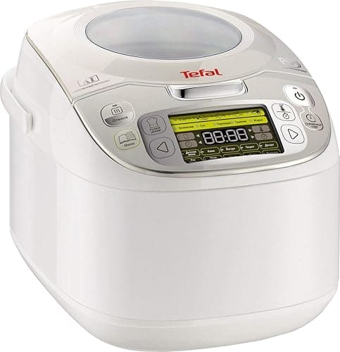 Tefal RK8121 Multi-cooker 45 w 1, 750 W, pojemność 5 l, 45 funkcji gotowania, funkcja utrzymywania ciepła, wyświetlacz LCD, z książką kucharską, biały
