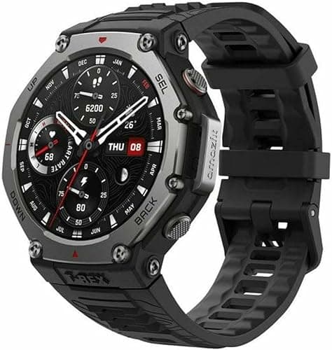 Amazfit T-Rex 3 Outdoor Smartwatch 48mm, AMOLED, mapy offline i nawigacja, 6 systemów satelitarnych, dwuzakresowy GPS, 27 dni pracy na baterii, NFC, +170 trybów sportowych, 45m freediving