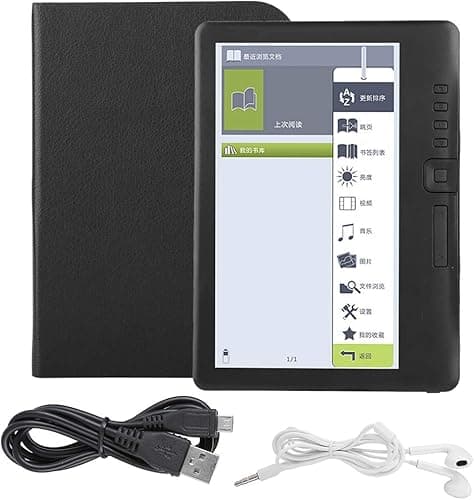 Cyfrowy czytnik e-booków, przenośny 7-calowy czytnik e-booków BK7019 ARM9 kolorowy ekran wbudowana bateria 2100 mAh obsługuje kartę TF 17.8 cm TFT LCD (8G)