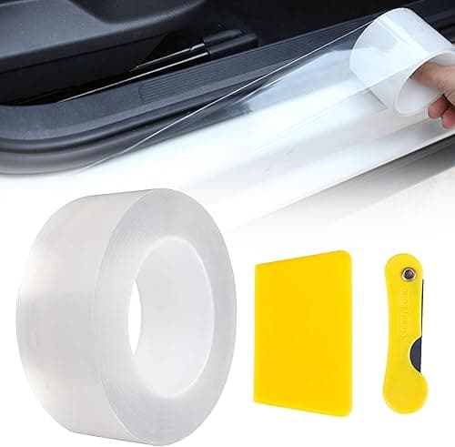 Folii ochronnej do lakieru samochodowego,Folia węglowa,5 cm×10 m,samoprzylepna folia samochodowa z winylu,listwy progowe,uniwersalna folia ochronna do lakieru do samochodu,roweru,motocykla