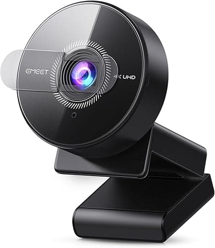 EMEET C950 kamera internetowa 4K do PC, 8 MP, 4K UHD, autofokus PDAF, mikrofon z redukcją szumów, 70° FOV, 1080p @60FPS, ochrona prywatności, USB 2.0 Plug & Play