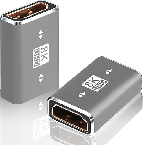 AXFEE 2 Szt. Żeńskiego Adaptera Mirco Na HDMI, Kompatybilny Z Portem HDMI, Przedłużacz, Obsługa 8K / 60 Hz, Rozdzielczość 1080p, Do Komputera, Tabletu, Kamer Wideo, Monitora