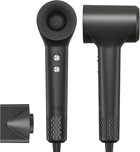 TQQ Supersonic suszarka do włosów, 200 milionów jonów ujemnych, 110 000 obr./min, bezszczotkowy silnik, szybkie suszenie, 57 dB, cicha suszarka do włosów do domu, podróży