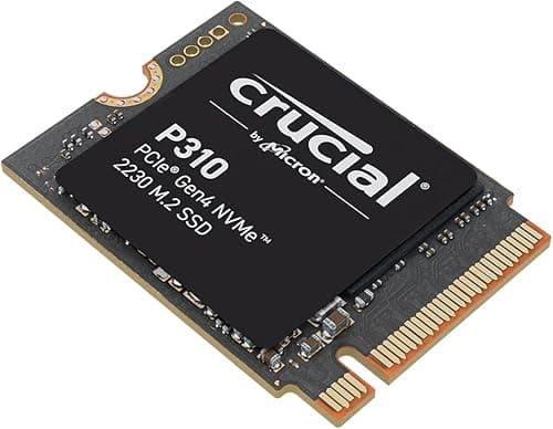 Crucial P310 SSD 1TB M.2 2230 NVMe PCIe Gen4 wewnętrzny SSD, do 7100 MB/s, kompatybilny z Steam Deck, ASUS ROG Ally, MSI Claw i Microsoft Surface, dysk półprzewodnikowy CT1000P310SSD2