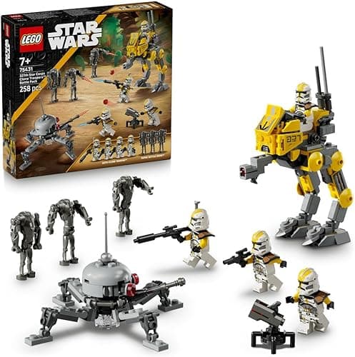 LEGO Star Wars zestaw bitewny — żołnierze-klony z 327. korpusu galaktycznego, zabawka konstrukcyjna dla dziecka, pomysł na prezent dla chłopców, dziewczynek i fanów Gwiezdnych Wojen od 7 lat 75431