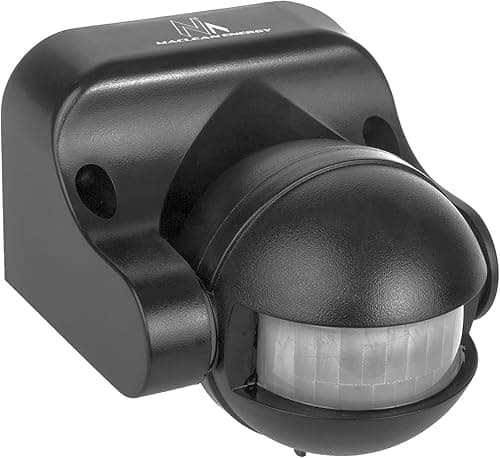 Maclean MCE358 GR Czujnik ruchu PIR na podczerwień IP44 Zasięg 12 m Maksymalne obciążenie Detektor ruchu 800/1200 W Szary