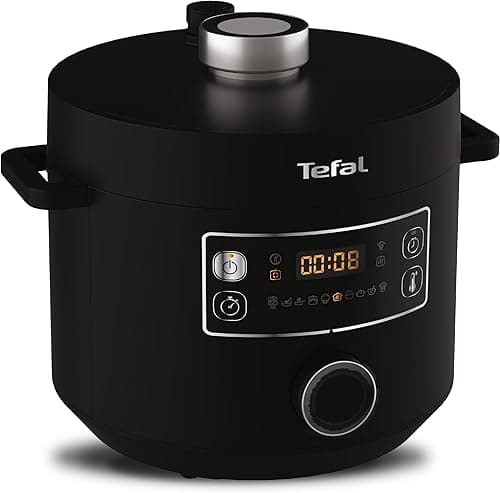 TEFAL Multicooker TEFAL TURBO CUISINE, 4,8L, 10 programów automatycznych, gotowanie pod ciśnieniem, automatyczna praca, czarny, CY754830