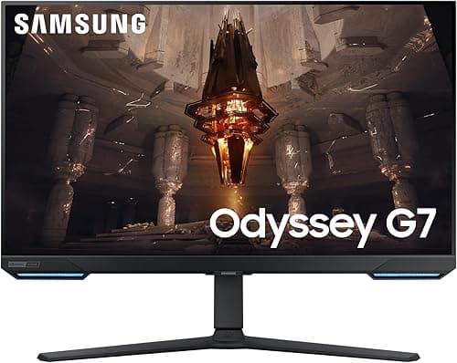 Samsung Odyssey G7 32'' 144Hz, 1ms, panel IPS, rozdzielczość 3840 x 2160, kompatybilny z G-SYNC, AMD FreeSync Premium Pro, koncentrator gier, Smart TV, regulowana stopa, HDMI, DP, USB
