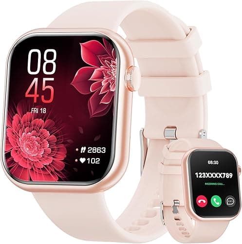 2023 Smartwatch dla mężczyzn i kobiet, ekran smartwatcha z Bluetooth i funkcją głośnomówiącą, inteligentny zegarek z krokomierzem, pulsometr na rękę, zegarek fitness dla Androida iOS