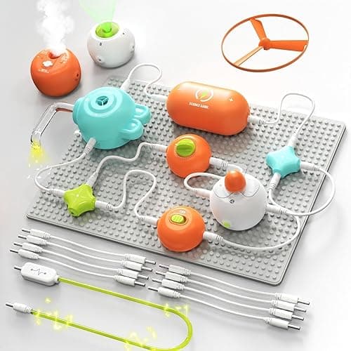 Moduł eksperymentu naukowego z fizyką, moduł kombinowany do puzzli dla dzieci, elektroniczny zestaw eksploracyjny, odpowiedni do powszechnie używanych elektronicznych klocków, listwy przypodłogowe