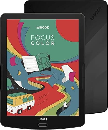 inkBOOK Focus Color Black | 7,8” czytnik ebooków | aplikacje Legimi, Empik Go Wattpad, Kindle | audiobooki i TTS | bez reklam | polskie menu |