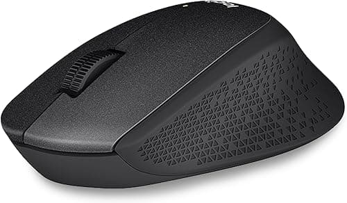 Logitech M330 Silent Plus Mysz bezprzewodowa, 2.4GHz z nanoodbiornikiem USB, 1000 DPI śledzenie optyczne, żywotność baterii 2 lata, kompatybilna z PC, Mac, Laptop, Chromebookem - Czarny