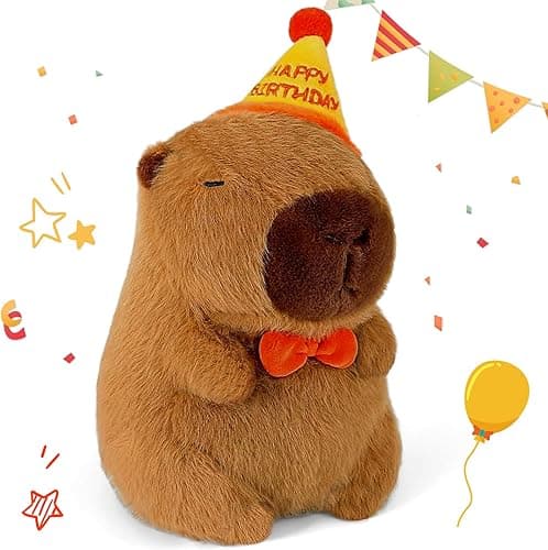 Capybara pluszowe zwierzątko, urodziny, 25 cm, kapybara, pluszowa świnka, wypchane zwierzę, kreskówkowe pluszaki, lalki, zabawka, prezent dla dzieci, śliczna świnka wodna, pluszowe zwierzątko