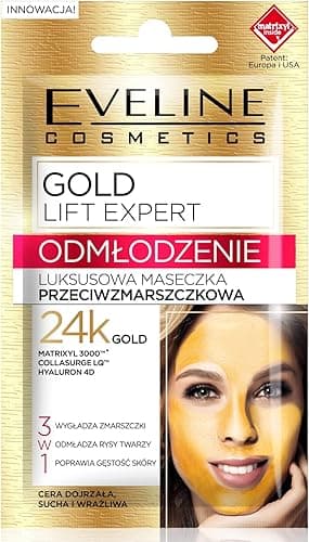 Eveline Cosmetics Gold Lift Expert Luksusowa maseczka przeciwzmarszczkowa, 7 ml