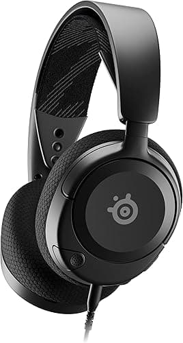 SteelSeries Arctis Nova 1 - Gamingowy zestaw słuchawkowy do wielu systemów — Przetworniki Hi-Fi — Dźwięk przestrzenny 360° — Mikrofon z funkcją redukcji szumów — PC, PS5, PS4, Switch, Xbox - Czarny