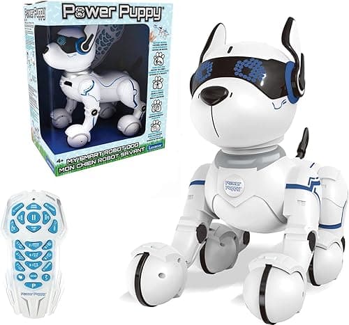 Lexibook, Programowalny Robot Power Puppy z Pilotem, Tańcem, Jogą, Funkcją Treningową, Śpiewaniem, DOG01