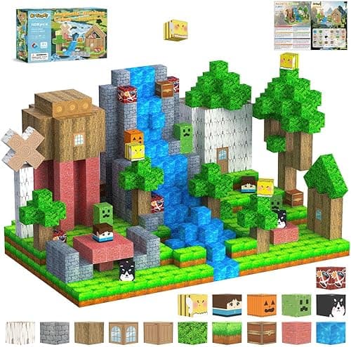 Magnetyczne klocki konstrukcyjne, 108 sztuk, gra edukacyjna dla dzieci 3-12 lat kostki magnetyczne