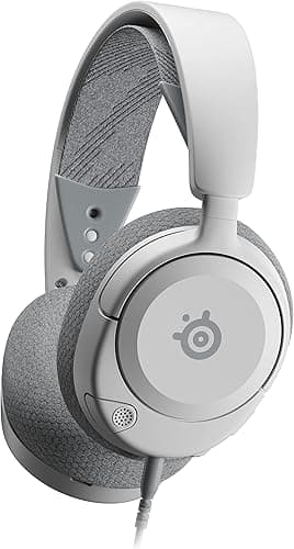 SteelSeries Arctis Nova 1P White Arctis Nova 1P - Gamingowy zestaw słuchawkowy do wielu systemów — Przetworniki Hi-Fi — Dźwięk przestrzenny 360° — Mikrofon z funkcją redukcji szumów, Biały, Przewodowy