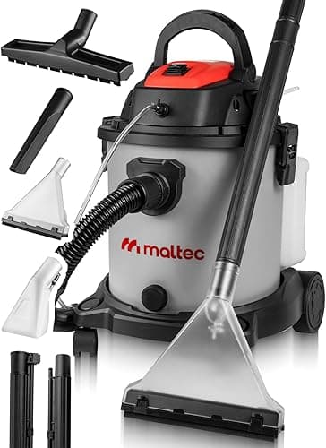 MalTec MasterWash odkurzacz do czyszczenia dywanów, 2200 W, szary, ze zbiornikiem o pojemności 20 litrów