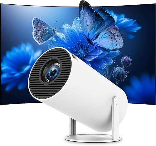 Projektor mini FHD 4K, przenośny projektor wideo WiFi 6 BT5.2, korekcja trapezu, obrót o 180°, kompatybilny z telefonem/PC/HDMI/USB/PS5 [aplikacja]