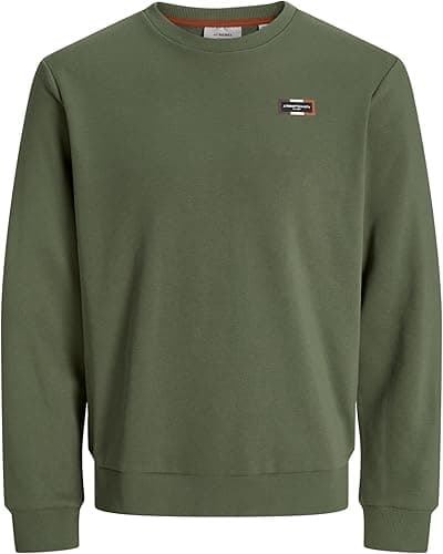 Męska bluza dresowa z okrągłym dekoltem, four leaf clover, XXL