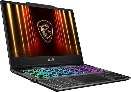 MSI Cyborg 15, laptop gamingowy, wyświetlacz 15,6 cala, Full-HD 144 Hz, Intel Core 7 240H, NVIDIA GeForce RTX 5060, 16 GB DDR5, 1 TB SSD, Windows 11 Home, klawiatura QWERTZ, czarna, B2RWFKG-068