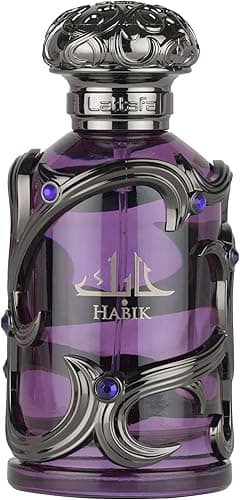 Lattafa Habik Spicy, Aromatic, Woody, Musky, Eau de Parfum Spray Long-Lasting Fragrance for Men, 3,4 uncji / 100 ml
