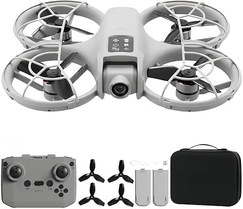 Mini dron z kamerą HD 1080p dla dzieci, dron RC ze światłami LED, Quadrocopter z klapkami 3D, trybem bezgłowy i 2 akumulatorami, długi czas lotu 20 min, zabawkowy dron, helikopter dla dzieci i