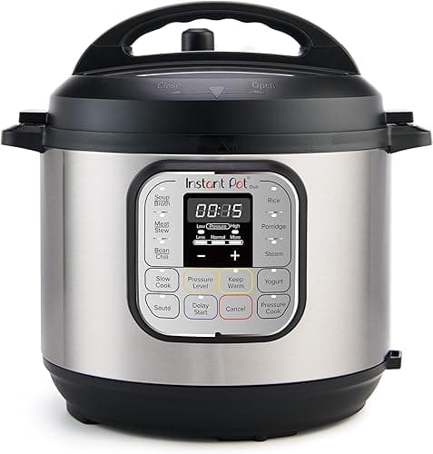 Instant Pot Duo 7 en 1, Autocuiseur Multifonction - Szybkowar, Instant Pot, Ryżowar, Patelnia, Jogurtowar, Parowar i Podgrzewacz do Griddle - Stal nierdzewna - 5,7 L