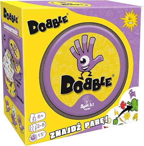 Rebel | Dobble (nowa edycja polska) | Gra rodzinna | Dla dzieci i dorosłych | Na imprezę | Wiek 6+