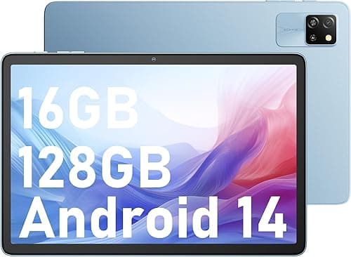 Blackview Tablet z systemem Android 15 Tab 60 WiFi 10 cali, tablet PC, 12 GB RAM + 128 GB ROM/2 TF, WiFi 6 Widevine L1, tryb PC 5100 mAh, tablet do gier, podwójny aparat 8 MP+5 MP/WPS Suite/HD IPS