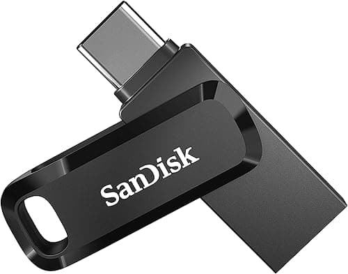 SanDisk 128GB Ultra Dual Drive Go USB Type-C Pamięć USB z odwracalnymi złączami USB typu C i USB typu A, do smartfonów, tabletów, komputerów Mac i PC