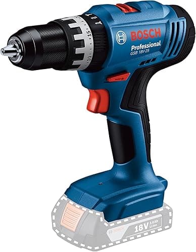 Bosch Professional 18V System Akumulatorowa wiertarko-wkrętarka udarowa GSB 18V-25 (maks. Ø wkrętów 10 mm)