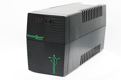 Master Power, Zasilacz bezprzerwowy UPS, UPS 650 VA, stałe napięcie wyjściowe 360 W, 2 gniazda Schuko