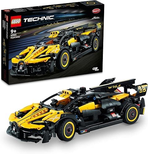 LEGO Technic Bolid Bugatti Wyścigówka z Klocków, Kreatywne Zabawki Inżynieryjne, Kultowy Samochód Sportowy do Budowania z Klocków dla Kolekcjonerów, Pomysł na Prezent dla Dziecka, 42151