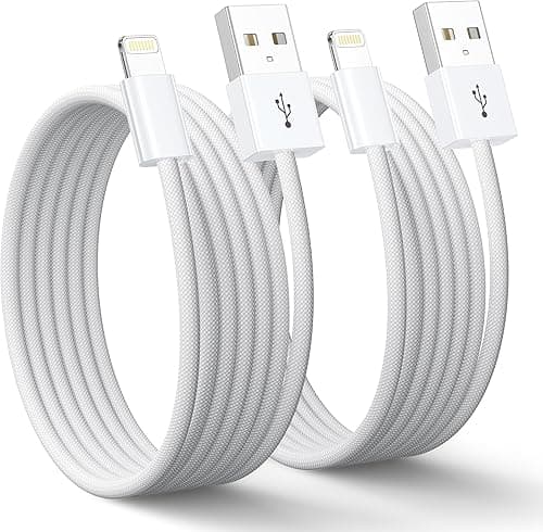 Kabel do ładowania iPhone'a, kabel Lightning 2 szt. 2M, certyfikat MFi, kabel do szybkiego ładowania USB na Lightning do iPhone 14 13 12 11 Pro Max Mini XS XR X 8 8 Plus 7 6 6s Plus SE2020