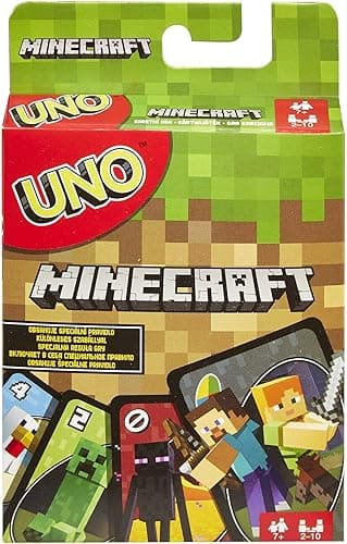 Mattel Games Specjalna wersja popularnej gry karcianej dla dzieci UNO Minecraft!, FPD61