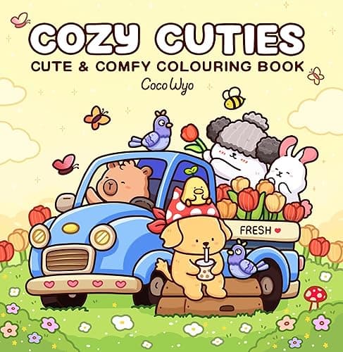Cozy Cuties: A Cute and Comfy Colouring Book